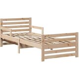  Raztezno posteljno okvir za otroke Rjava 80 x 130 / 165 / 200 cm | Shoptok.si