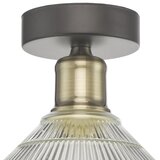  Där Lighting BOY0175 - Plafonsko svetlo BOYD 1xE27/60W/230V prečnik 25 cm mesing/prozirno staklo | Eponuda.com