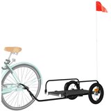 Prikolica za bicikl crna 122 x 53 x 31 cm željezna | shoptok.hr