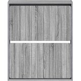  Ormar za cipele na zidu ZWOLLE 71 x 17 x 86 cm Siva Sonoma | shoptok.hr