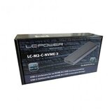 LC-Power HDD SSD Rack LC-M2-C-NVME-3 Enclosure for NVMe M.2 SSD USB-C (USB3.2 Gen.2x1) Usb Type-C Black | ePonuda.com