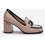 S. BARSKI Women's Patent Leather Pumps in Beige D&A | Shoptok.si