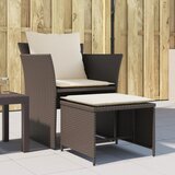 Maison Chic Vrtni Stoli - Stol za vrt s stolčkom za noge rjav poli ratan JS705, (21877712) | Shoptok.si