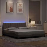  Posteljni okvir brez vzmetnice taupe 180x200 cm blago | Shoptok.si