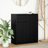 vidaXL Komoda s ladicama crni hrast 71x35x84 cm konstruirano drvo Cijene