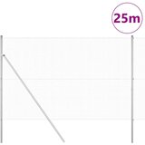  Zavarena Žičana Ograda s 13 Stupova 1.6x25 m Pocinčani Čelik | shoptok.hr