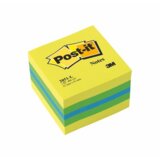 3m Post-it 2051L samoljepljivi papirić za poruke Kvadrat Plavo, Zeleno, Tirkizno, Žuto 400 listova Samoljepljivo | Shoptok.si