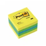 Post-it 2051L samoljepljivi papirić za poruke Kvadrat Plavo, Zeleno, Tirkizno, Žuto 400 listova Samoljepljivo