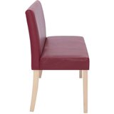  Klop 139,5 cm vinsko rdeče umetno usnje | Shoptok.si