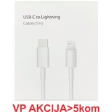 Gembird CCP-AMCM-AMLM-1.0M ** 20W pd kabl usb-c na litening, USB3.0, 1m, white (239) | ePonuda.com