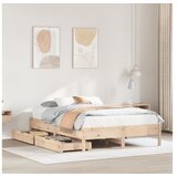 vidaXL Okvir kreveta bez madraca 135 x 190 cm od masivne borovine Cijene
