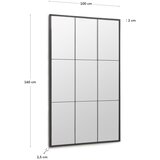 Kave Home Zidno ogledalo s okvirom od masivnog drveta 100x160 cm Ulrica – | shoptok.hr