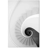  Slika - White Stairs (1 Part) Vertical 20x30 Na talijanskom platnu | shoptok.hr