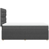  Okvir kreveta s oprugama i madrac tamnosivi 80x200cm od tkanine | shoptok.hr