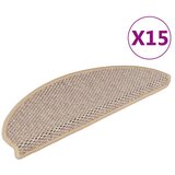 vidaXL Samolepilne preproge za stopnice sisal 15 kosov 65x21x4 cm, (20753253) | Shoptok.si