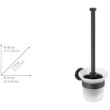 Wenko 24243100-WC četka BOSIO BLACK 10x35 cm inox/srebrna/satinirano | Eponuda.com