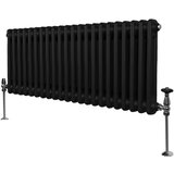 Monster Tradicionalni radiator z 2 stolpcema - 300 x 1012 mm - črn, (21569812) | Shoptok.si