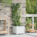vidaXL Vrtni sadilniki s sistemom za namakanje bel, (22010776) | Shoptok.si