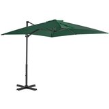  Previsni senčnik z aluminijastim drogom 250x250 cm zelen | Shoptok.si