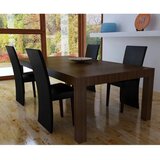 Maison Chic Jedilni stoli - Vzorci stoli 4 kosi črno umetno usnje A717, (22032544) | Shoptok.si
