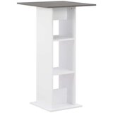 vidaXL Barski stol bijeli i antracit sivi 60 x 60 x 110 cm | shoptok.hr