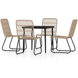  5-dijelni vrtni blagovaonski set boja hrasta | shoptok.hr