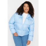 Trendyol Curve Plus Size Winterjacket - Blue - Puffer cene