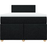  Krevet s oprugama i madracem crni 120 x 200cm od tkanine | shoptok.hr