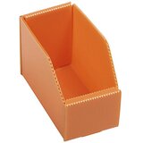  Pregibna regalna posoda iz umetne mase, DxŠxV 150 x 75 x 100 mm, oranžna, DE 25 kosov Cene