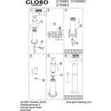 Globo Boston Vanjska svjetiljka za osvjetljavanje puta (Visina: 110 cm, Promjer: 12,7 cm, IP44, Crna) | shoptok.hr