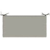  Jastučić za klupu SOEST 100% poliester Siva 60 x 40 x 5 cm - Siva 60 x 40 x 5 cm Poliester | shoptok.hr