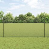 vidaXL varjena žična ograja z 44 U stebrički, Siva 1.5x50 m, Jeklo | Shoptok.si