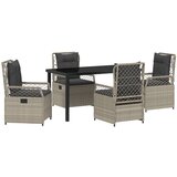 vidaXL Set od 5 dijelova vrtne garniture svjetlosivi poli ratan | shoptok.hr