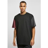 UC Men Organic Oversized Colorblock T-Shirt Black Cene