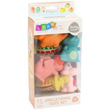  Set of educational rubber dinosaurs for bathing, pastel games, 6 pcs. | shoptok.hr