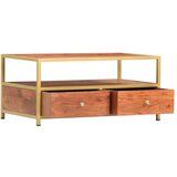 vidaXL Klubska mizica 90x50x40 cm trden akacijev les | Shoptok.si