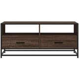 vidaXL Stolić za kavu smeđa boja hrasta 100x50x45 cm od drva i metala | shoptok.hr
