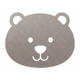 LIND DNA Sivo-bež ručno rađen dječji tepih od eko kože 73x92 cm Bear XXL Cloud – Cijene