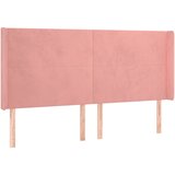  Krevet box spring s madracem LED ružičasti 200x200cm baršunasti | shoptok.hr