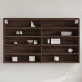 vidaXL Vitrina boja smeđeg hrasta 100x15x58 cm od konstruiranog drva Cijene