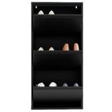 Hanah home Ormar za cipele 3 Piece Metal Black | ePonuda.com