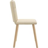 vidaXL Jedilni stoli 2 kosa krem blago | Shoptok.si