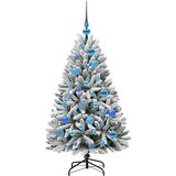 vidaXL Umestno božično drevo Zelena in Bela 120 cm PVC in kovina | Shoptok.si