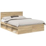  Krevetna konstrukcija s uzglavljem Sonoma hrast 150 x 200 cm Slike