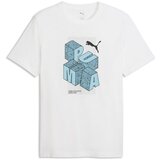 Puma muška majica kratkih rukava graphic tee m, bela Cene