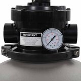  Pješčani filtar za bazen s ventilom s 4 položaja sivi 350 mm | Eponuda.com