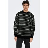 Only & Sons Pulover 'ONSROY' siva / crna / bijela | shoptok.hr