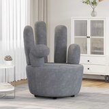  Stolica u obliku ruke baršunasta siva | shoptok.hr