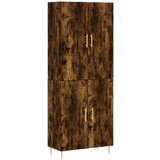  Visoka komoda dimljeni hrast 69 5x34x180 cm konstruiranog drva | shoptok.hr