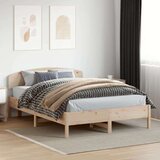  Okvir za krevet s uzglavljem 160 x 200 cm od masivne borovine | shoptok.hr